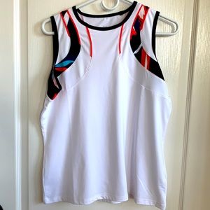 Tail Tennis tank in Palm Springs print